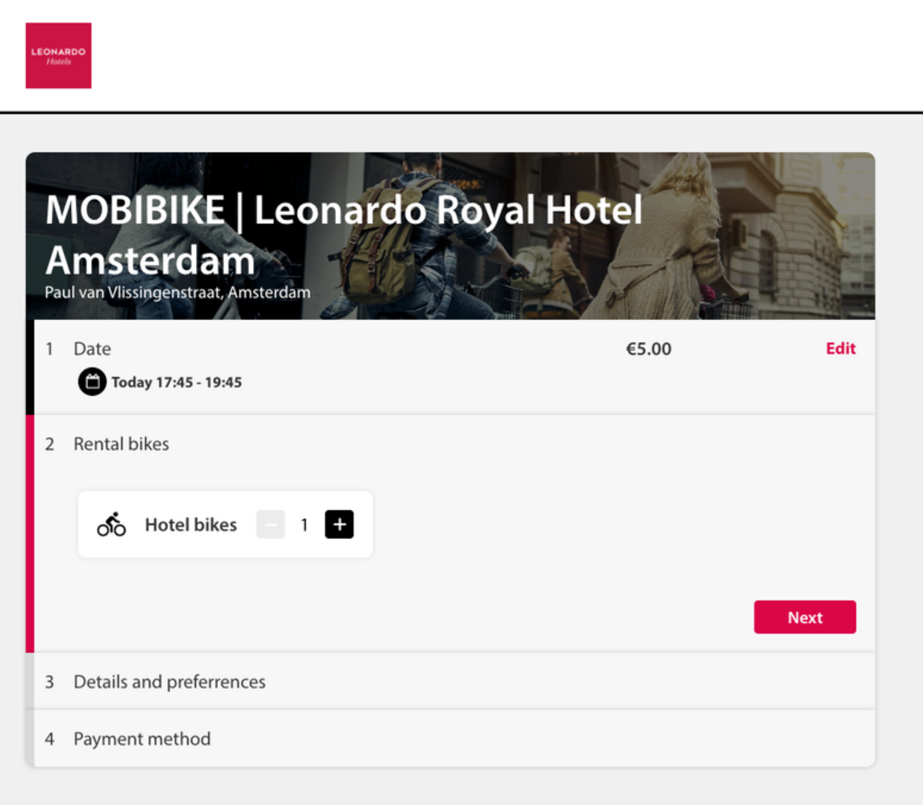 Tap + Bike use-case